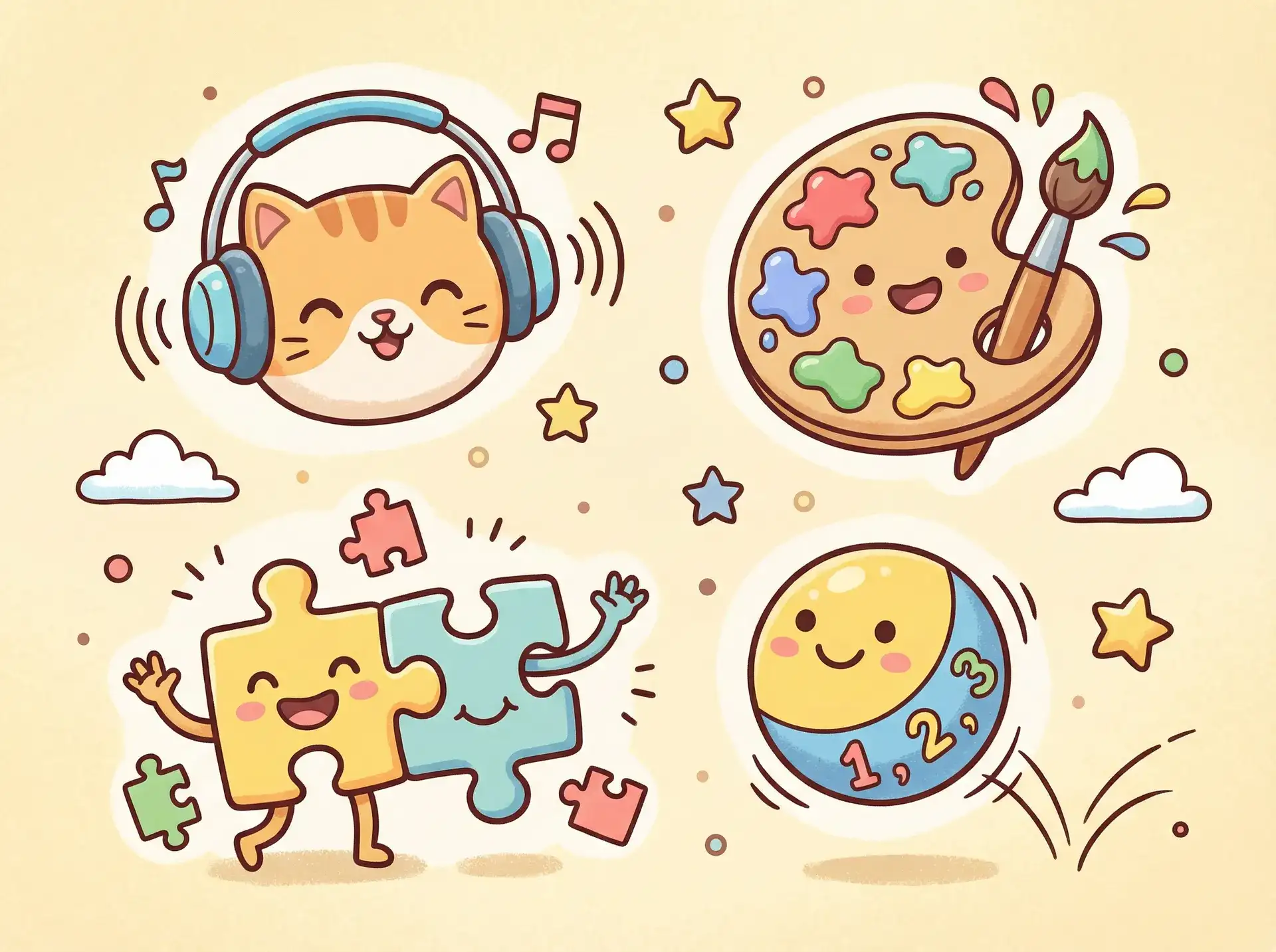 小朋友的手工作品 - X吸引力 益智创作